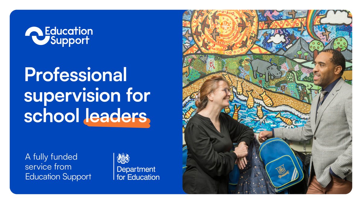 Thanks to funding from @educationgovuk we now have additional places for leaders on our school leaders service! Our fully-funded professional supervision is available for school and FE college leaders in England. Find out more: ow.ly/Hmzm50PLrbu