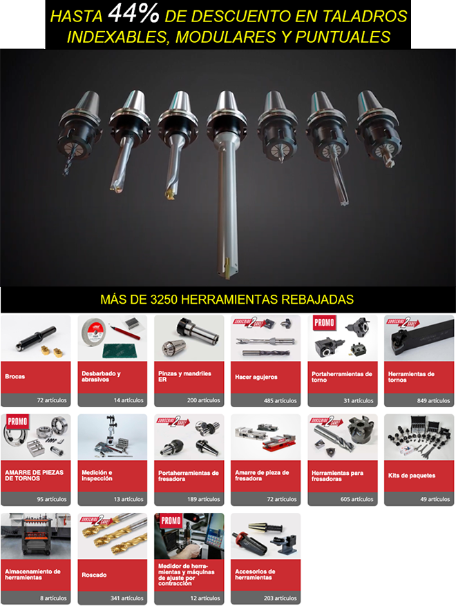 MetaliaEs's tweet photo. 🟡#NoticiasMetalia | @HaasSpain: Hasta 44% de descuento en #taladros indexables, modulares y puntuales #Herramientas ⚒️ ¡No te lo pierdas! 👉🏼 https://t.co/wYQWgYIqNS https://t.co/Cwc7Qv3AWS