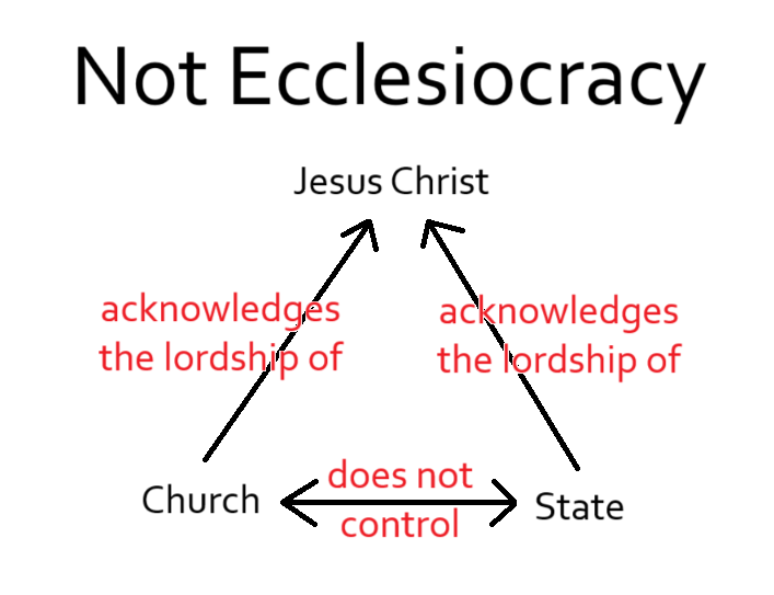 TheRhetorRick's tweet photo. For those who have trouble making distinctions:

The first is what Christian Nationalists, theonomists, etc. are accused of wanting.

The second is what they really want. https://t.co/IgvleWW2gD