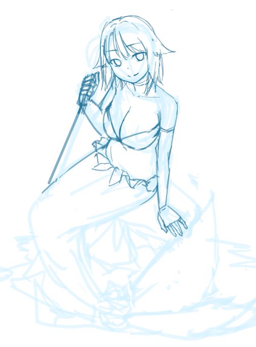 リハビリ兼SkebWIP
ファンタジーのジョブ衣装にしたいんだけどそういった類の引き出しがない 