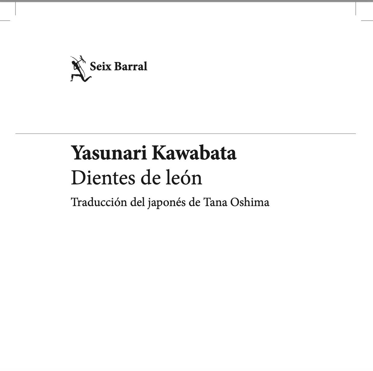 He traducido a Kawabata. Llevaba tiempo deseándolo y aquí está. Este es un libro que es como un diente de león 🌼. Es también una de las pocas traducciones al español que se han hecho de Kawabata directamente del japonés. Gracias @mobymartin por recomendarme a los editores!
