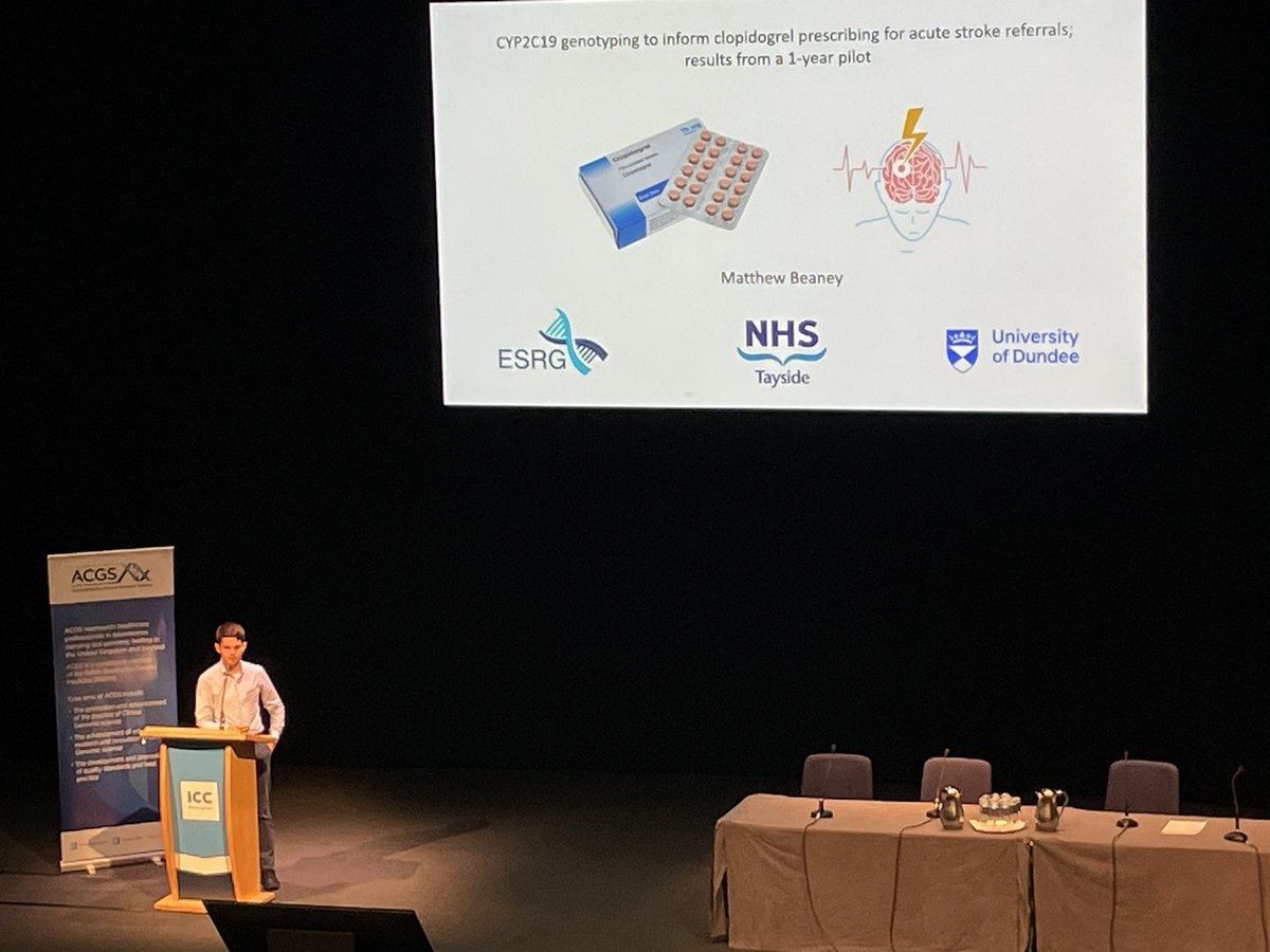 InageneUK's tweet photo. Day 2 at #ACGS2023 An interesting presentation from Matthew Beaney on CYP2C19 genotyping to inform clopidogrel prescribing.
#pharmacogenomics https://t.co/UIt38Wh6EE