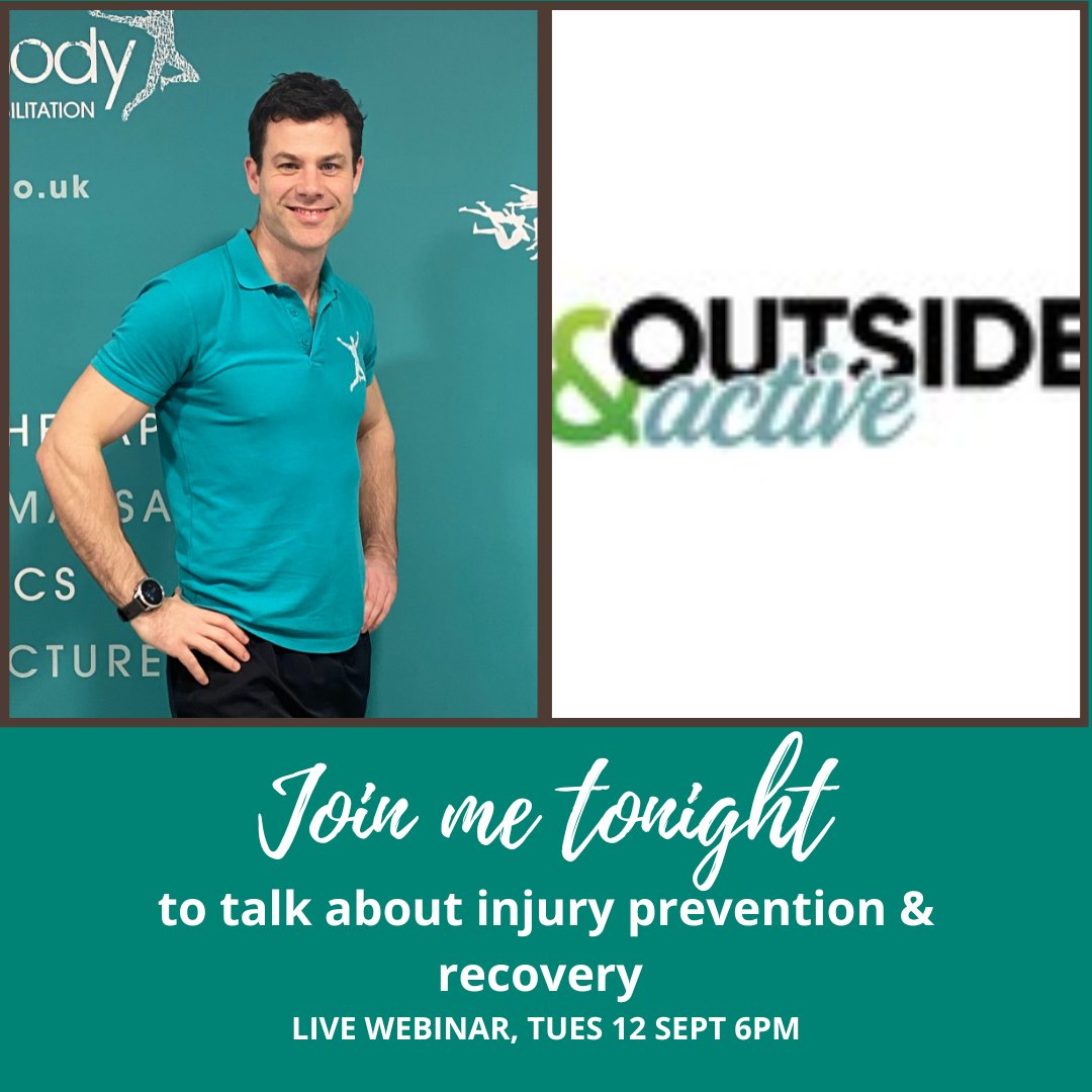 Urban_Body's tweet photo. Join me in a live webinar tonight with outside &amp; active to talk about everything from injury prevention to the recovery process 

Tuesday 12th September, 6pm, UK Time

https://t.co/s4jyxUBlSm https://t.co/yQBDDgI4Wt