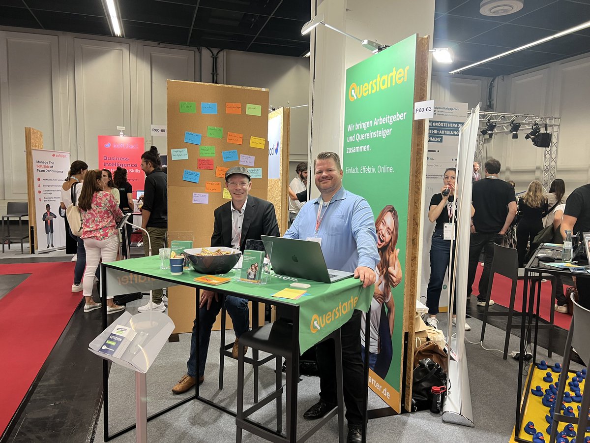 Wir sind mit Querstarter in Halle 5.1 in der Startup Area auf der #ZukunftPersonal in Köln #ZPEurope