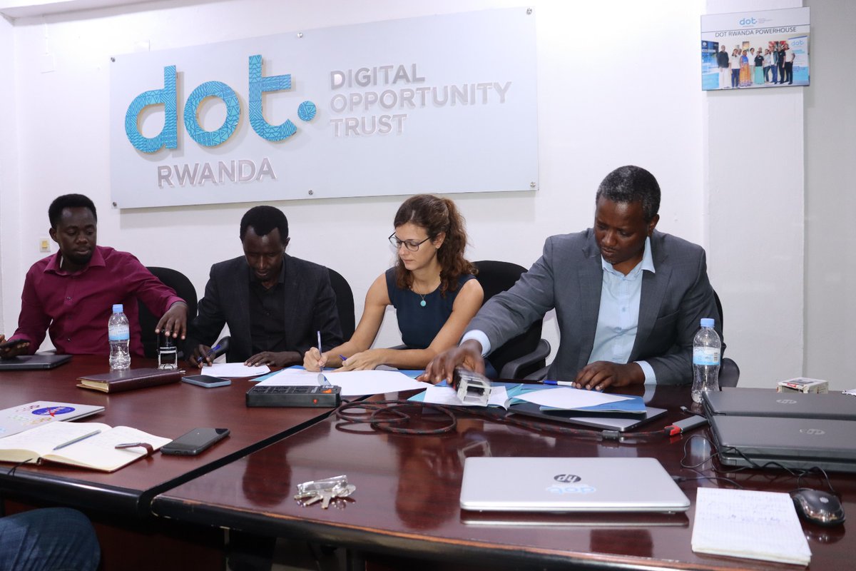 DOTRwanda's tweet photo. Under @DOTRwanda ‘s Youth-led RCs and HCs Covid 19 Response and Resilience Initiative in partnership with @giz_rwanda ECOREF Project, 24 laptops were handed over to @pfrwanda to continue fostering digital inclusion &amp; services in refugee communities @RwandaEmergency https://t.co/sOnwfPEGIQ