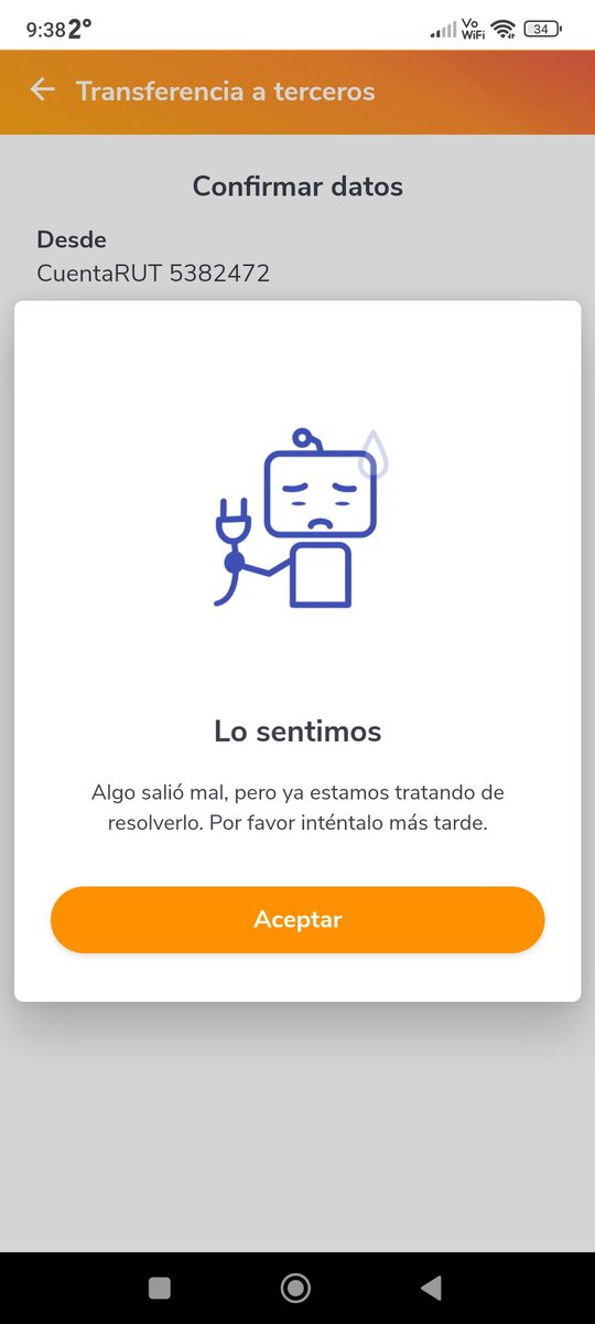 kothekkbch's tweet photo. @BancoEstado no puedo hacer transferencias desde la app ... https://t.co/RVI9x5chYZ
