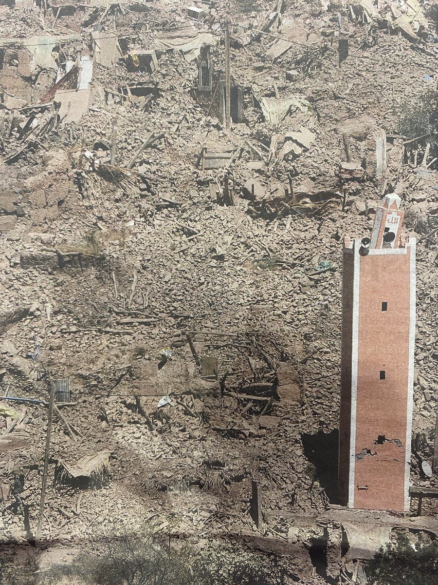 🚨 Chiffres à 13h00 du mardi 12 septembre, le bilan provisoire des victimes du séisme qui a frappé le Maroc s'élève à : 2901 morts et 5530 blessés (intérieur)
#earthquake #seismemaroc