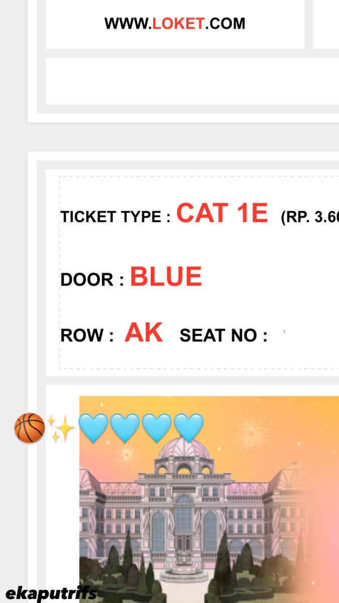 111offeb's tweet photo. WTS SMTOWN JAKARTA

CAT 1E ROW AK price Rp.2.400.000
✨Payment bisa hari H/COD or dp kecil
✨100% trusted war sendiri
✨di urus sampai fisik https://t.co/NhZG3ztcpI