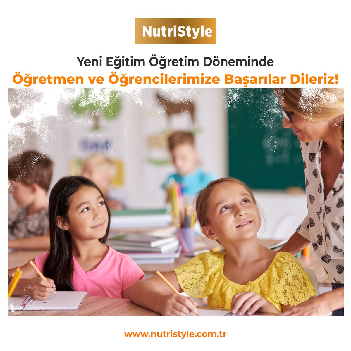 Yeni Eğitim Öğretim Döneminde Öğretmen ve Öğrencilerimize Başarılar Dileriz!

#NutriStyle #YeniEğitimÖğretimYılı #EğitimÖğretim #OkulZamanı