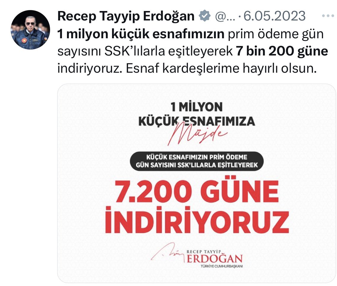 ozgurerdursun's tweet photo. 6 Mayıs 2023! Bağ-Kur! https://t.co/sOYgMhU8jM