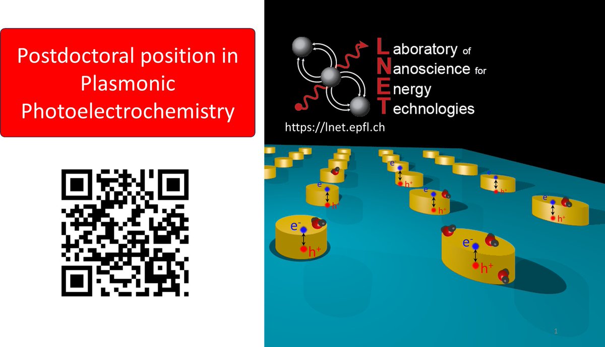 LNET has a new #postdocposition in #Plasmonic Photoelectrochemistry ! Apply online: recruiting.epfl.ch/Vacancies/3089…