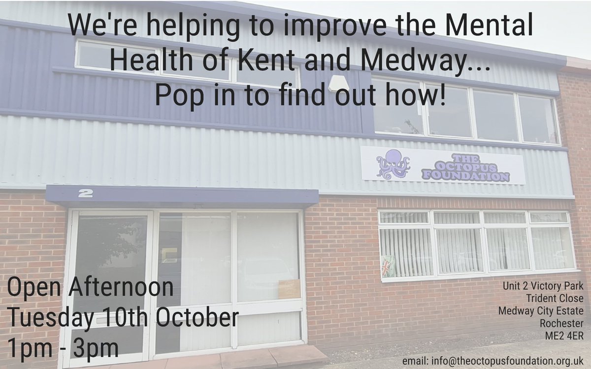 Pop in and see us on 10thOct #WorldMentalHealthDay #Medway #MensShed #SuicidePrevention