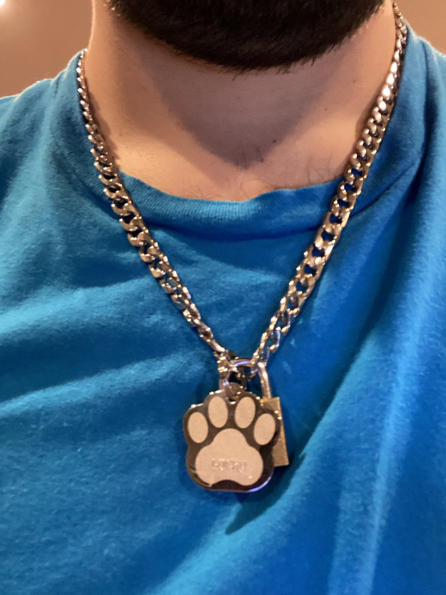 PupLucky1's tweet photo. Today marks my 31st birthday and my 3rd birthday of being “Lucky”! 3 years ago my handlers surprised me with my dog tags and pup name. And have made this day even more special than it was! Thank you Sir and Daddy! #CollaredPup #LuckyPupper #HumanPup #BestestBoy https://t.co/zMcID4W53T