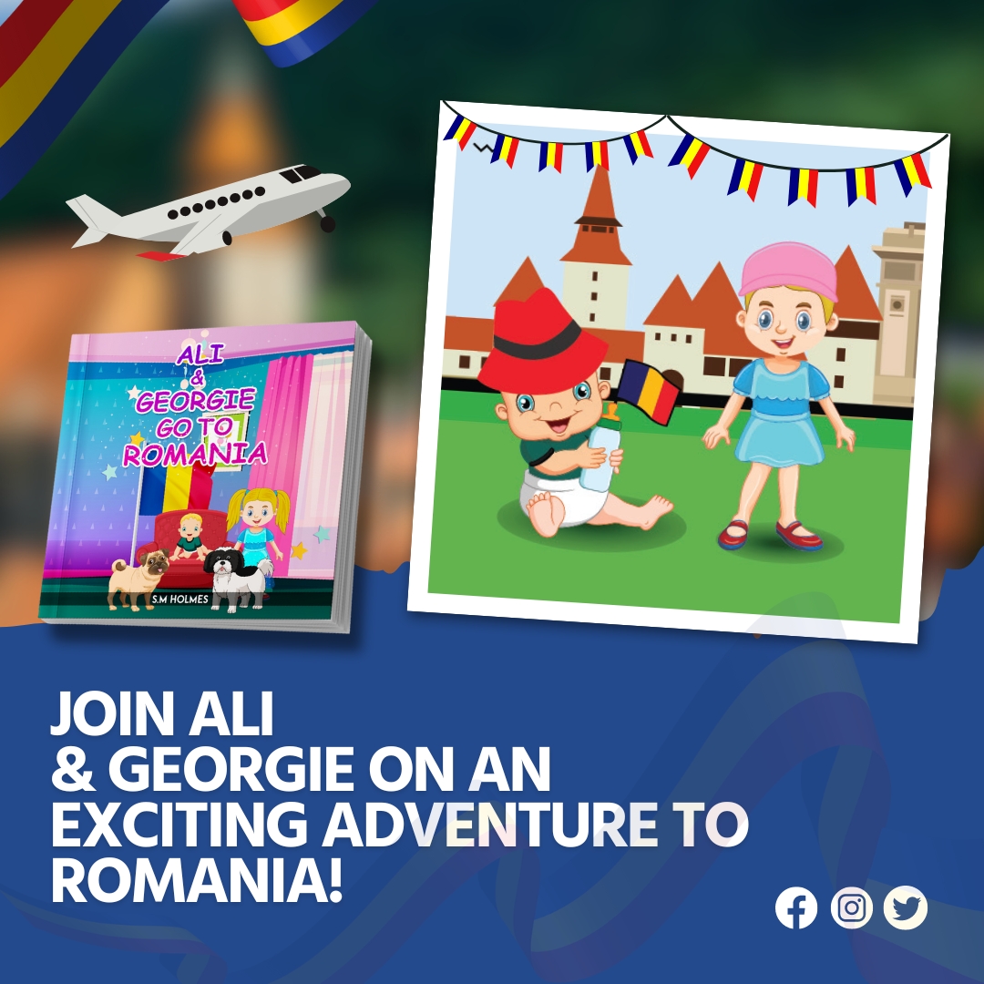 S_M_Holmes_'s tweet image. "Ali &amp;amp; Georgie Go To Romania" by S M Holmes is a delightful children's book filled with colorful and catchy illustrations. 🎨🎉 Let your little ones embark on a journey where fun and education come together!
shorturl.at/dfstN 
#kidsbooks #childrensbooks #educationalbook