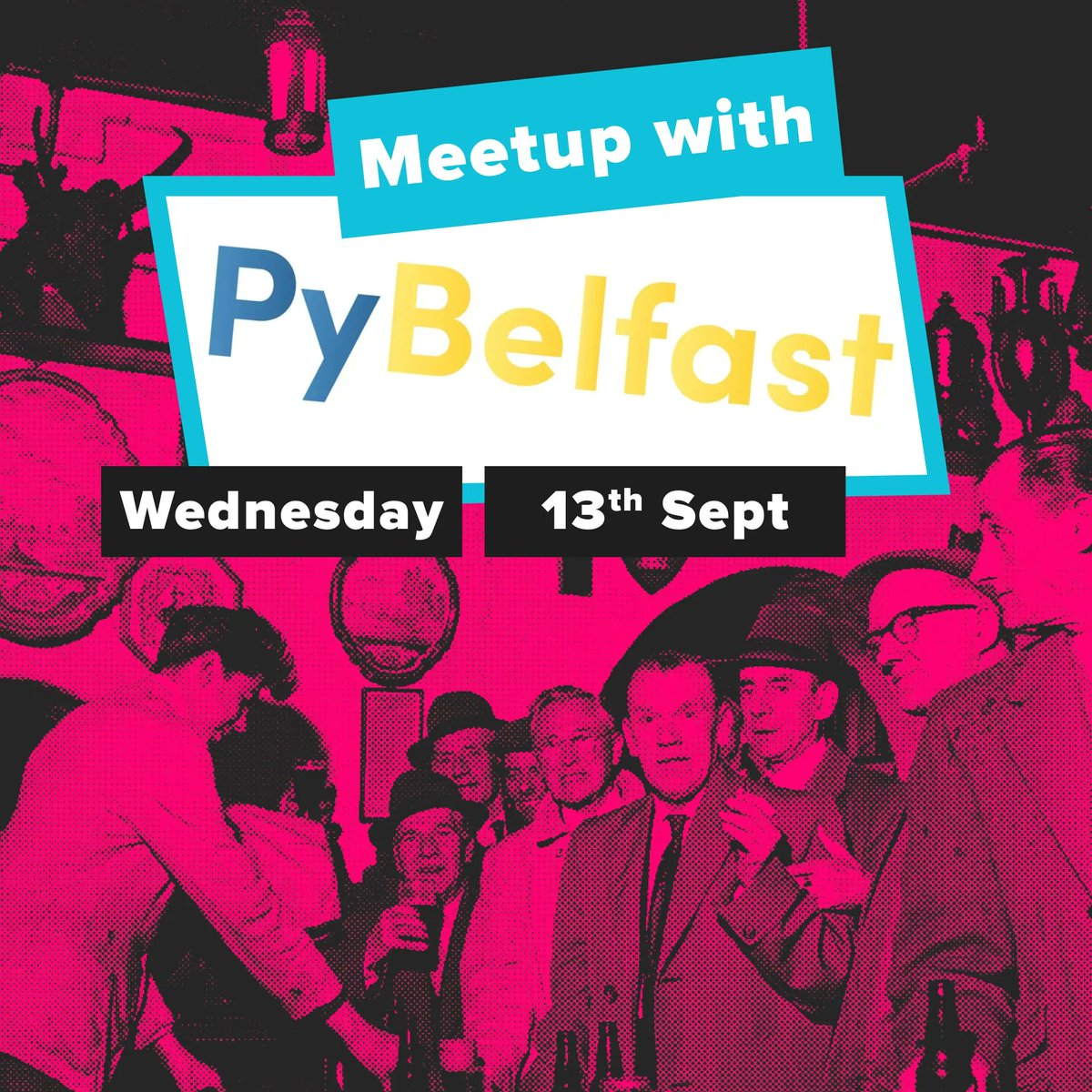 Meetup Fest is going strong 🔥 

<a href="/PyBelfast/">PyBelfast</a> is hosting a series of Lightning Talks at their next Meetup tomorrow ⏰

From Security Event Detection with EQL, Web Scraping, Stable Diffusion AI Art, and more! Check out the talks and whose speaking below!

⚡ meetup.com/pybelfast/even…