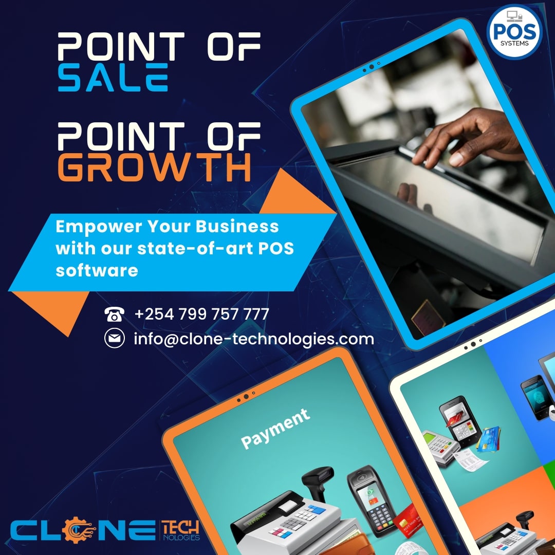 CloneTech22's tweet image. Revamp your business with our budget-friendly POS systems! 🚀💸 Upgrade today for seamless transactions and enhanced customer experience. 

For more information, reach us on +254 799 757 777 or info@clone-technologies.com.
#DigitalSolutions #POSSystems