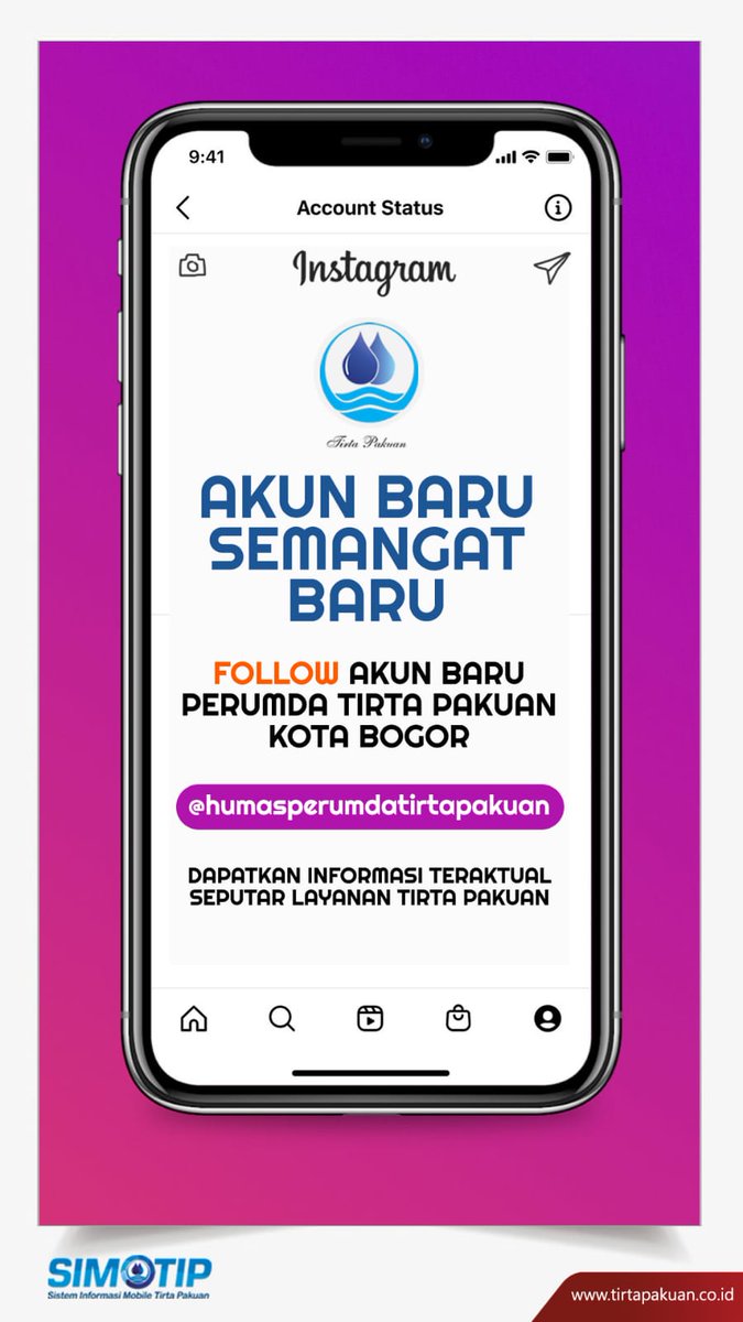 Update informasi seputar Tirta Pakuan Kota Bogor sekarang bisa juga cek di akun  dibawah ini yaa