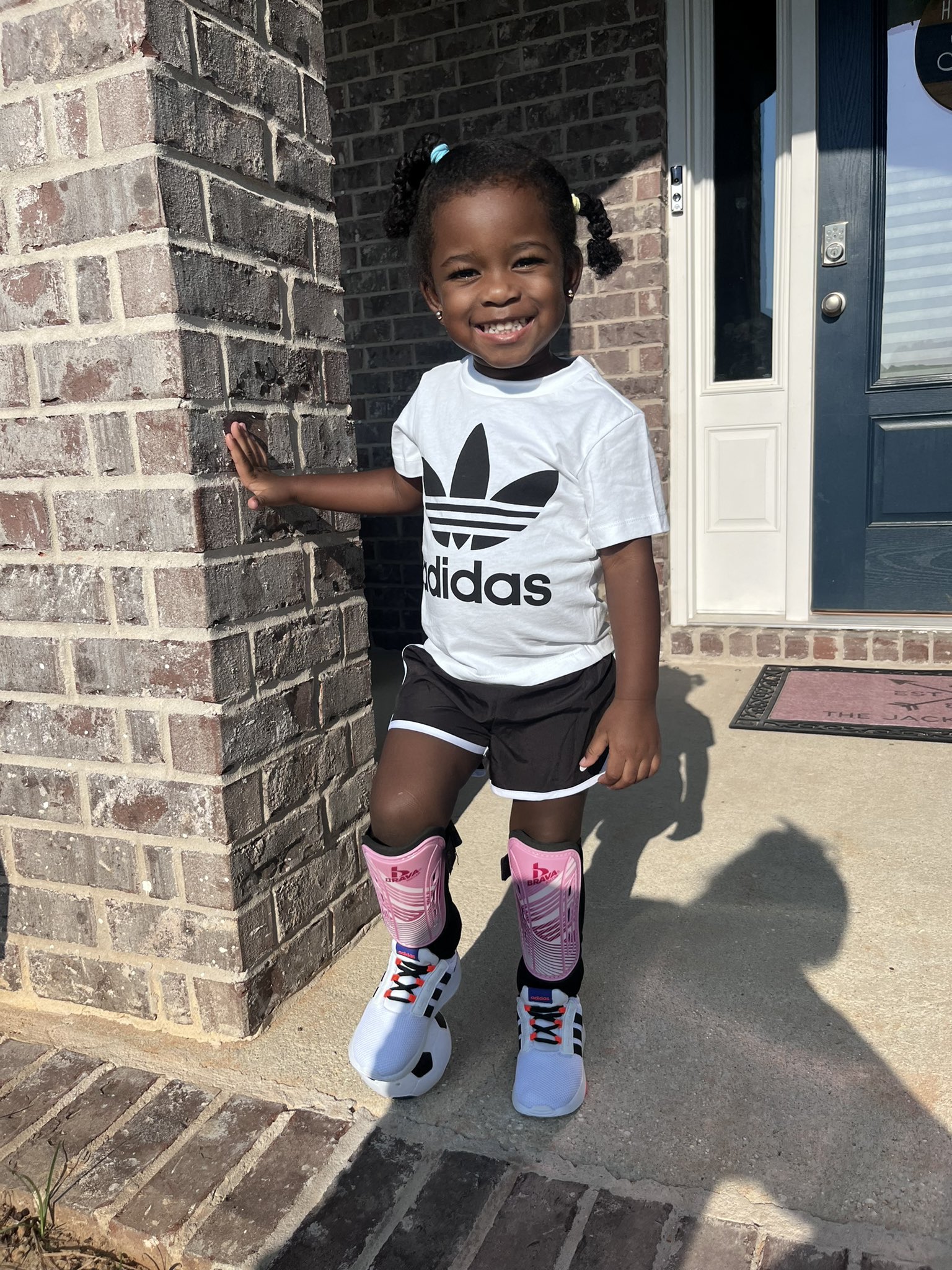 Baby girl wearing adidas cheap