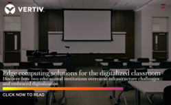 Vertiv's tweet image. Unlock the power of modern education! Explore how Vertiv's edge computing solutions empowered schools to embrace technology and overcome infrastructure challenges. Dive into the success stories in our whitepaper. ms.spr.ly/60149wy8i
#EdTechRevolution #EdgeSolutions