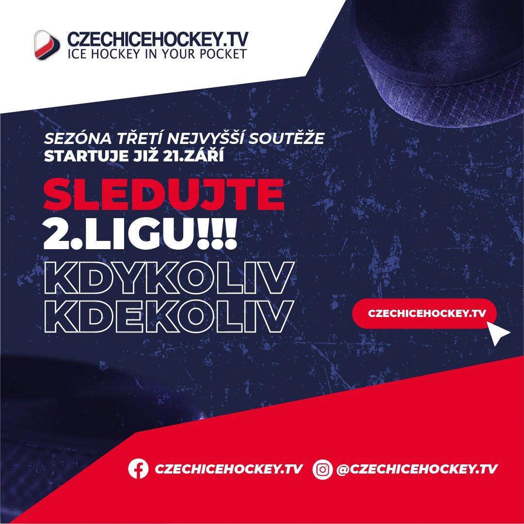 Připravte se na vzrušující začátek nové hokejové sezony! 🏒🔥
 
Na platformě czechicehockey.tv budete mít jedinečnou příležitost sledovat všechny zápasy našeho klubu z pohodlí domova. 📺📱
 
#czechicehockeytv #ceskyhokej