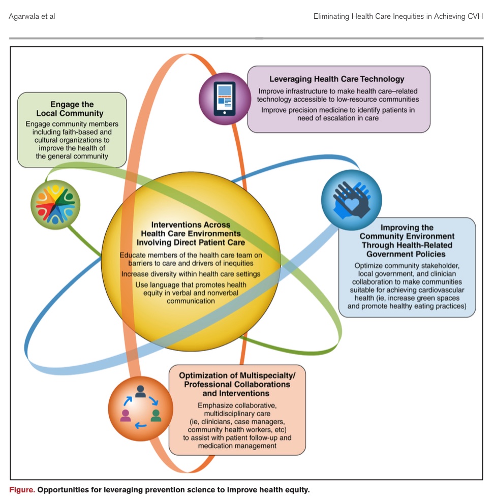 🌟Published today! Our <a href="/AHAScience/">AHA Science</a> Statement on Eliminating Inequities to Achieve Cardiovascular Health! 🌟

Kudos to a superb vice chair <a href="/Lisa_Jackson_MD/">Elizabeth Jackson</a> and writing group <a href="/jaideeppatelmd/">Jaideep</a> <a href="/JewelPhD/">Jewel Scott, PhD, RN, FNP-C</a>, Jana Stephens, Shamarial Roberson, and Theresa Beckie!