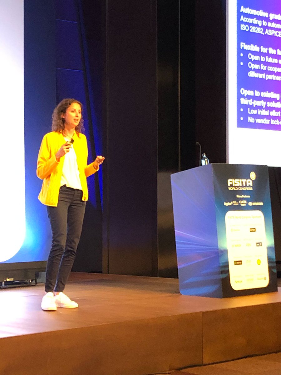 FISITAhq's tweet image. It’s time for the #automotiveindustry to rethink #automotivesoftware development. We need to shift from manufacturing with software, to manufacturing software.

That’s one of the key messages in the #FISITAworldcongress keynote delivered today by Mariella Minutolo of @ETAS_global