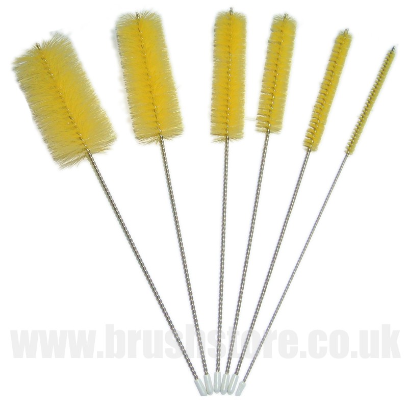 brushstore's tweet image. Rounded #Tube #Brushes from @brushstore available in 1/4", 1/2" , 3/4" , 1", 1 1/2", 2" sizes with stainless steel  wire handles and yellow nylon bristle. Ideal for manual #polishing, #cleaning and  #deburring of #tubes and #bores. See brushstore.co.uk/rounded-tube-b…