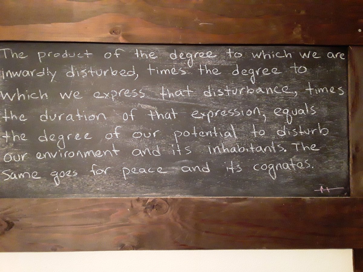 This is not to ignore types of disturbances and expressions, nor those of peace. #BookOfWisdom