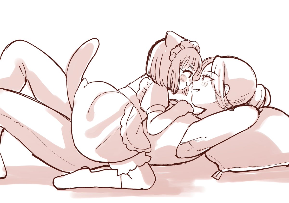 「ちゅーする時は目を閉じてください!#創作百合9 」|たけの◆お仕事募集中のイラスト