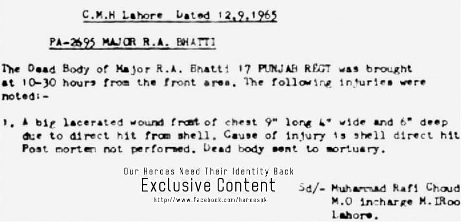 sohailahmedsa's tweet photo. Medical report of Maj Aziz Bhatti Shaheed. 12 Sep 1965
#Pakistan #6Sep1965 #OTD https://t.co/cR3Md6TMzh