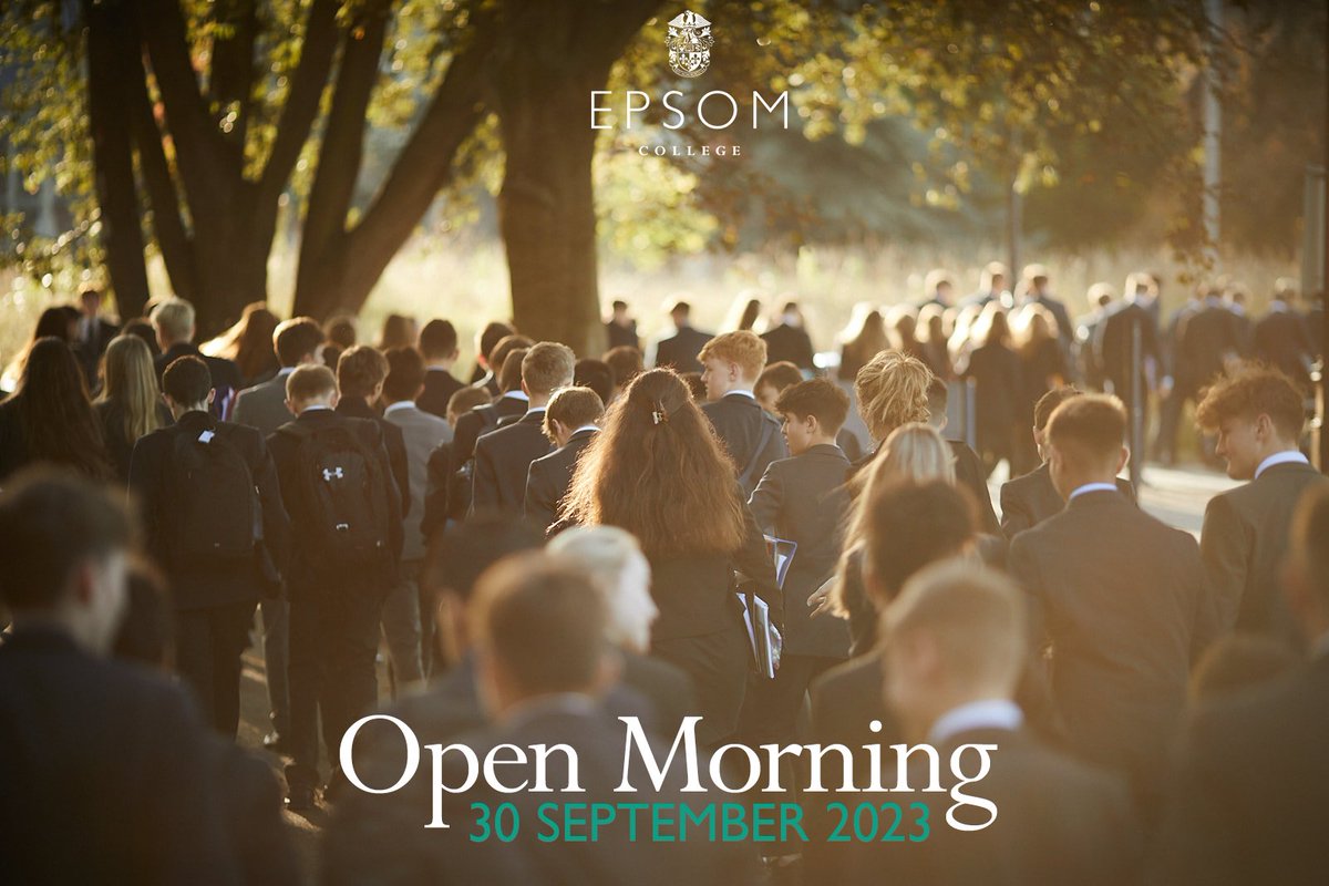 It was my immense privilege to be asked to take up the headship at Epsom College in March. It would be an even greater privilege to welcome you to our next Open Morning on 30 September. Sign up, if you can. epsomcollege.org.uk/admissions/ope…
