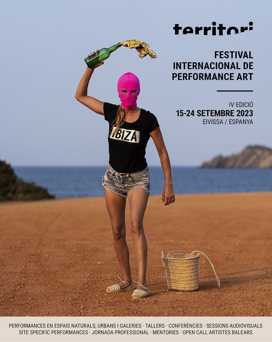 📣El Territori Festival internacional de performance celebra la seua quarta edició a diversos llocs de tot Eivissa del 15 al 24 de setembre. Aquí podeu consultar el programa: territorifestival.com/program
