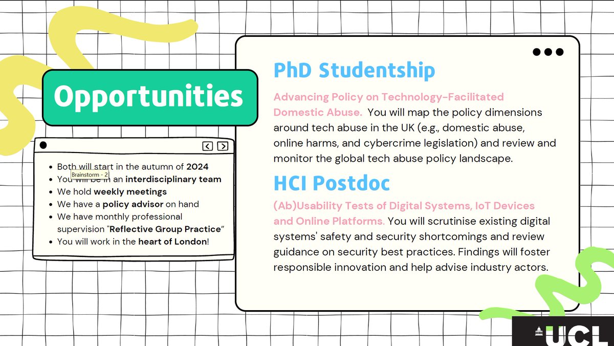 leotanczt's tweet photo. Spamming the #ECDV2023 hashtag now, but here is an announcement about upcoming opportunities to join our #Gender &amp; #Tech Research Group at #UCL (@uclcs) in 2024. Ads not yet out. If you want to keep informed, sign up for our #GIoT /#TechAbuse newsletter:
➡️https://t.co/SN9y5UMCPW https://t.co/Ksugbso9Sh