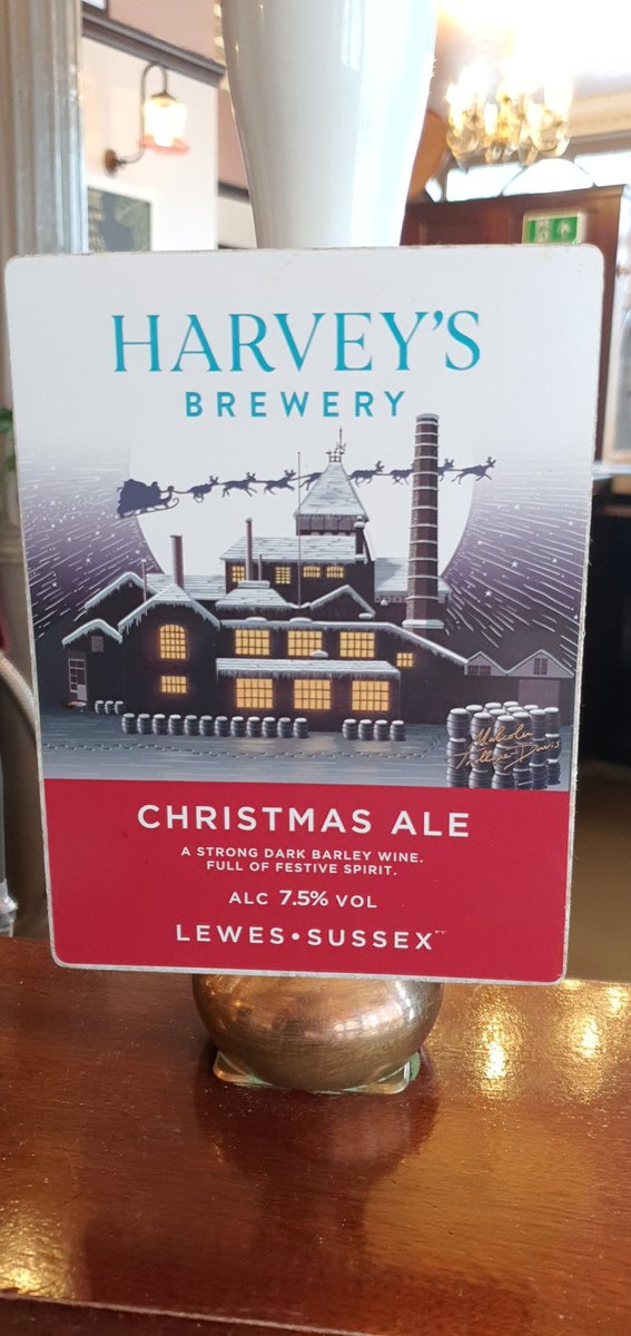 Well..since Tesco are putting out the Christmas bits we thought we'd put ours out early too.

Pop in and try @Harveys1790 rich 2022 Vintage of the Christmas Ale at 7.5%, it's tasting great!

@SELondonCamra @CAMRA_Official @NLondonCAMRA 
@CAMRAbromley 
@EandBCAMRA 
@CAMRAswl