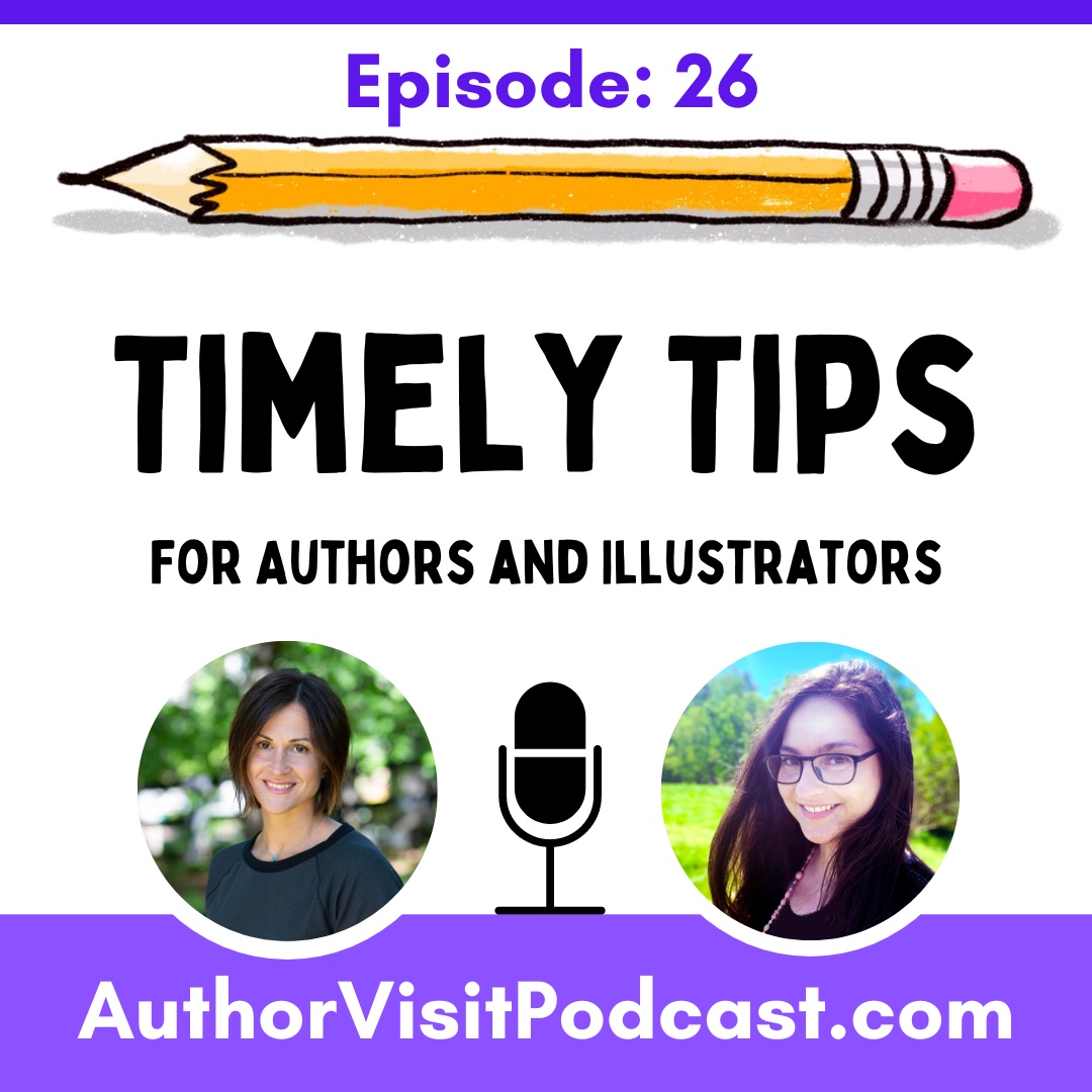 Shanda and Bonnie have a list of author visit tips (from mistakes they've made in the past)! authorvisitpodcast.com/26-timely-tips
