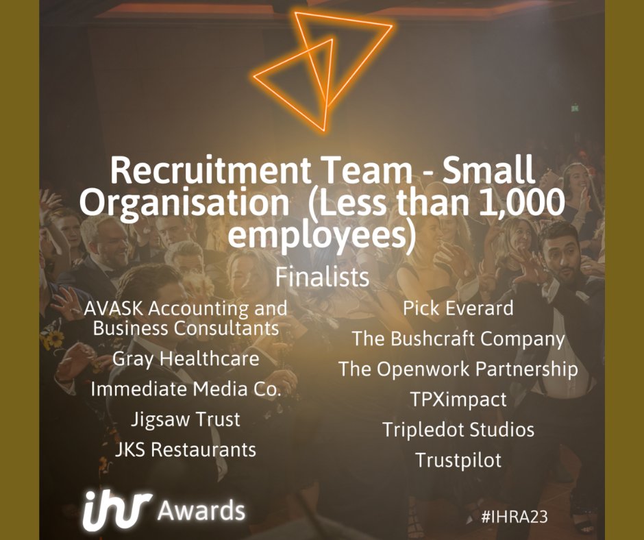 Some more exciting Awards news this week. Our recruitment team is a finalist in this year's IHR Awards! The winner will be announced in London later this year! This is a fantastic achievement for our small but perfectly formed recruitment team. 
 #IHRawards #TeamRecognition