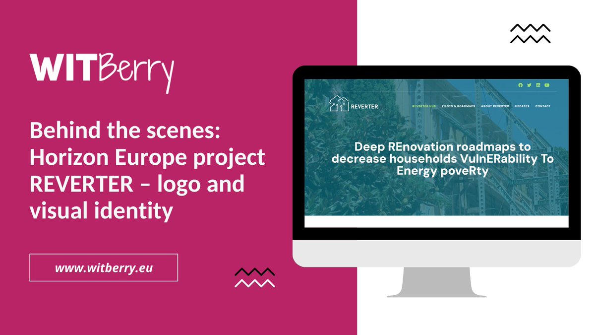 WITBerryEU's tweet image. Take a peek at one of our successful projects, REVERTER! This initiative aims to combat energy poverty by developing deep renovation roadmaps. The carefully chosen colors and symbols in the visual identity perfectly capture its mission. 
Check it out: bit.ly/44Mgf8f