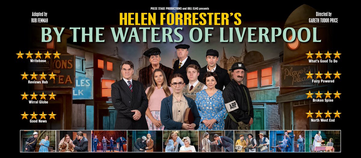 NEXT STOP: Tonight we open with #ByTheWatersOfLiverpool at the @gladthea in @PortSunlight Wirral for 3 nights only until Thu 14 Sep. Opening night offer - 50% off quoting SHOWTIME50 online or at the box office. gladstonetheatre.org.uk