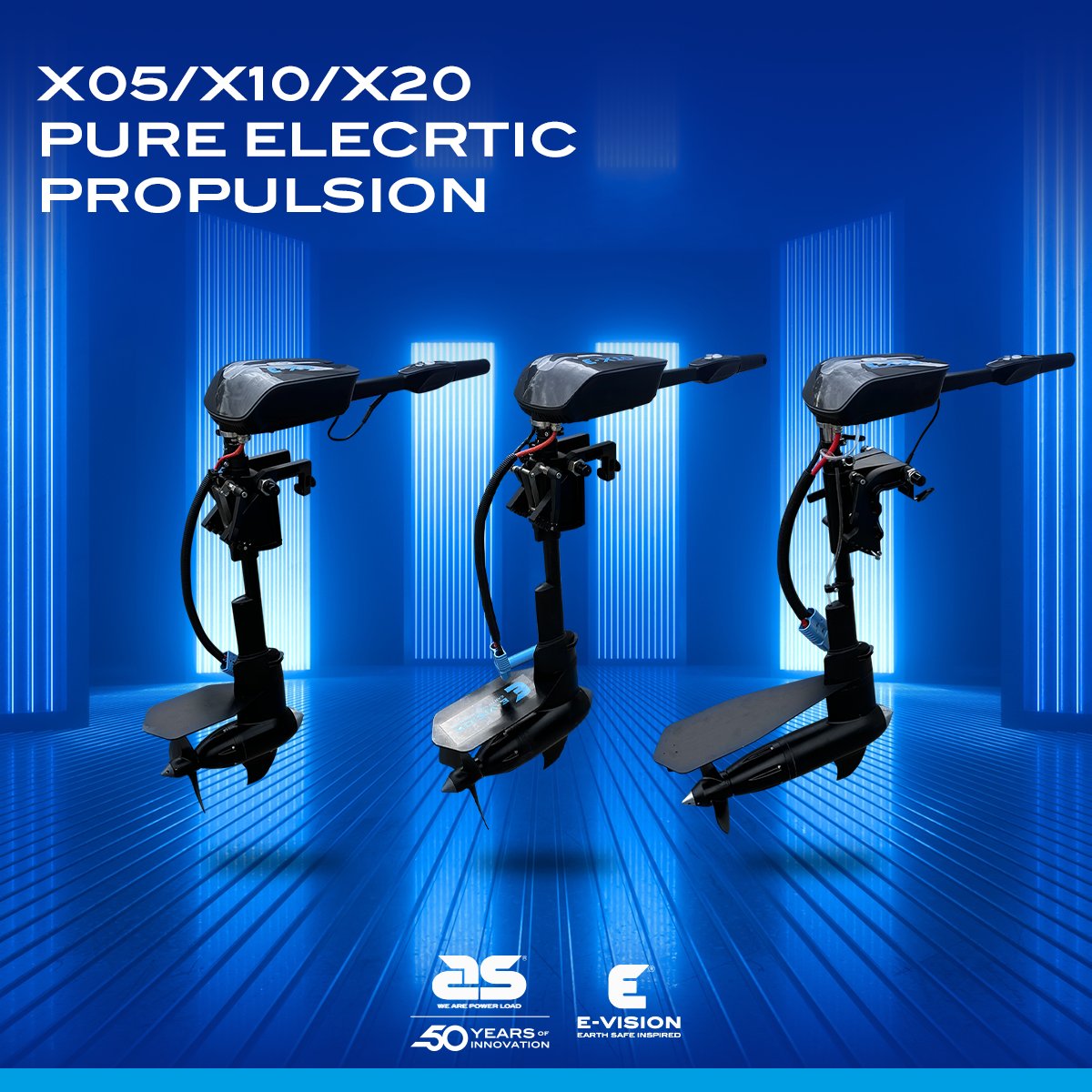 AS_Labruna's tweet image. X05, X10, X20: propulsione 100% elettrica, energia pulita per il bene del mare.

Che si tratti di imbarcazioni da diporto, battelli o barche da pesca, i fuoribordo della serie X, assicurano performance, leggerezza e grande autonomia accoppiati con le nostre batterie a 48V.