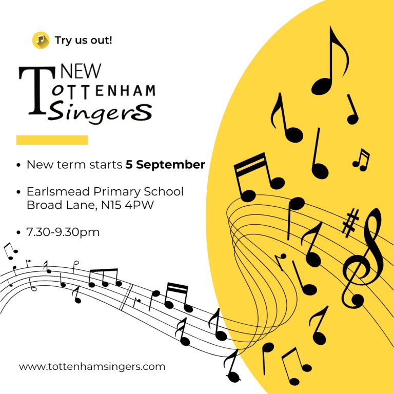 singtottenham's tweet image. Open rehearsal tonight! Join us at Earlsmead School, N15 at 7.30pm. 

Come along and bring a friend. We can't wait to see some new faces! 🎼🎶
