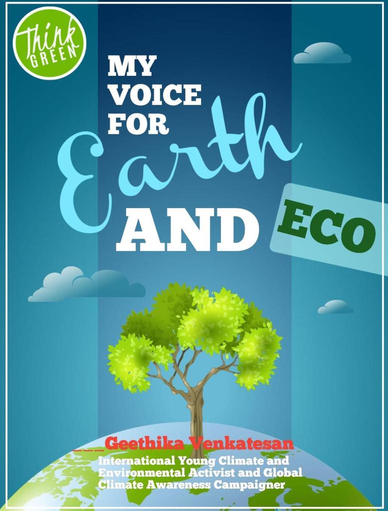 YadhumadiR's tweet image. The earth is more precious than any Planet so save Earth and eco system from pollution
#GeethikaVenkatesan
13 Years Old, International Young Climate and Environmental Activist and Global Climate Awareness Campaigner
@UNEP @Sdg13Un #SaveEarth #SavePlanetA #SaveEcoSystem
#SupportMe