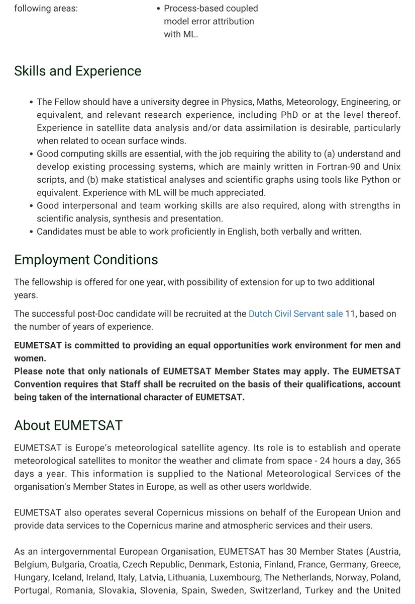 WavesToWeather's tweet photo. If you are a data scientist interested in an @eumetsat Research Fellowship at @KNMI on improved #EarthModeling of atmospheric and ocean coupling, apply before 25 September 2023! https://t.co/XuqLbhOXdW