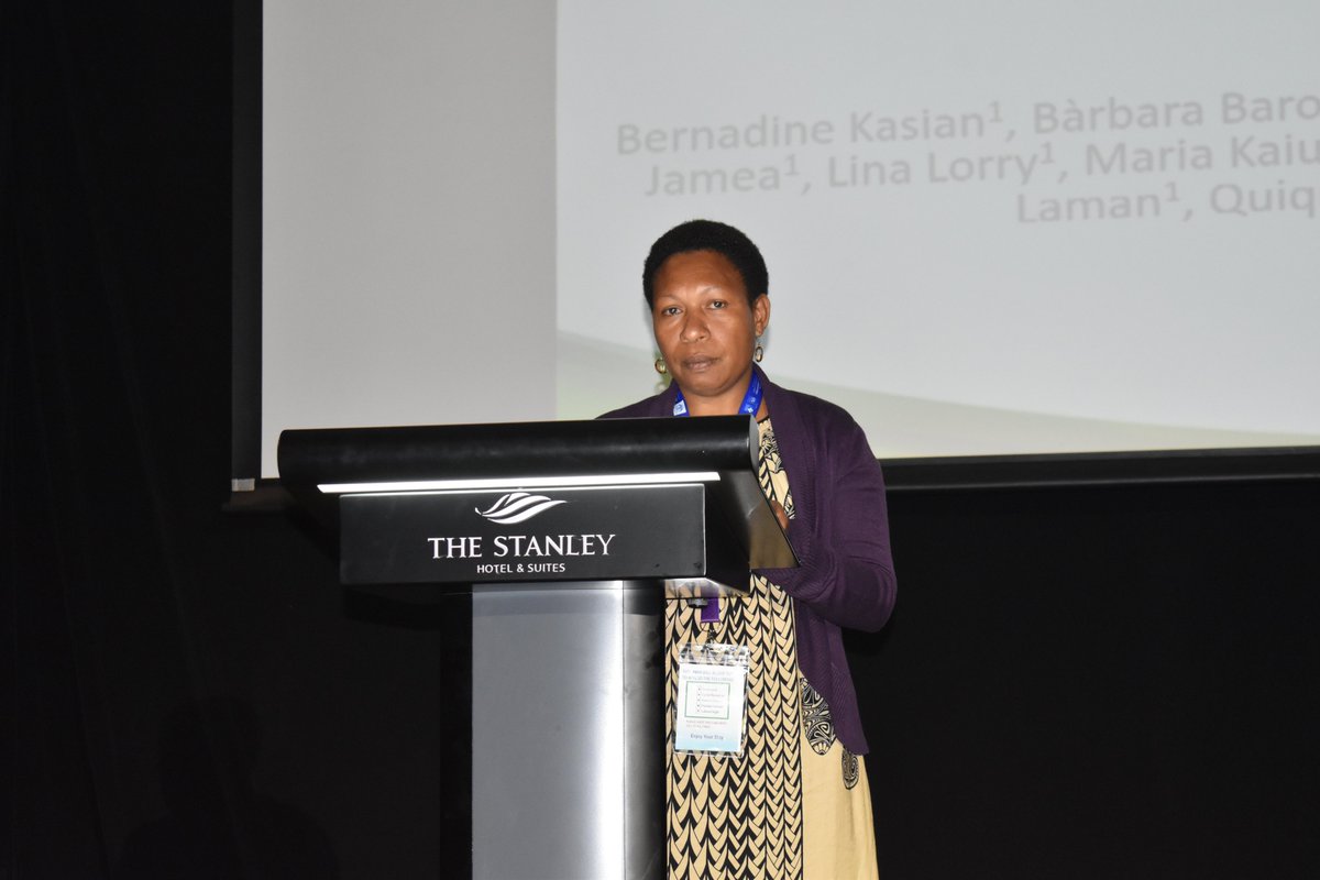 pngimr's tweet photo. Knowing the type of malaria parasites that are infecting a community is necessary to effectively control malaria. PNGIMR's scientist Bernadine Kasian presented on the prevalence of plasmodium species (malaria parasites) in Lihir Island's local and mobile populations. https://t.co/fJZIaIkidm