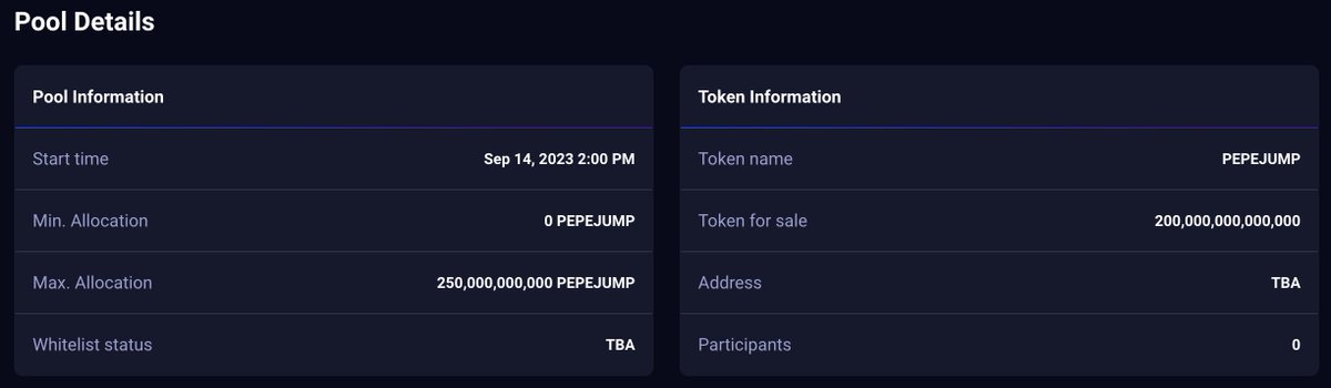 Get Early Access to the first low cap IDO on the MOMO launchpad  👇

PEPEJump will be launching at momo-pad.com/pool/pepe-jump on Thursday September 14th

This is another incentive for #MOMOv2 stakers

So far the @momoerc team has been relentless, and I imagine that this launch will