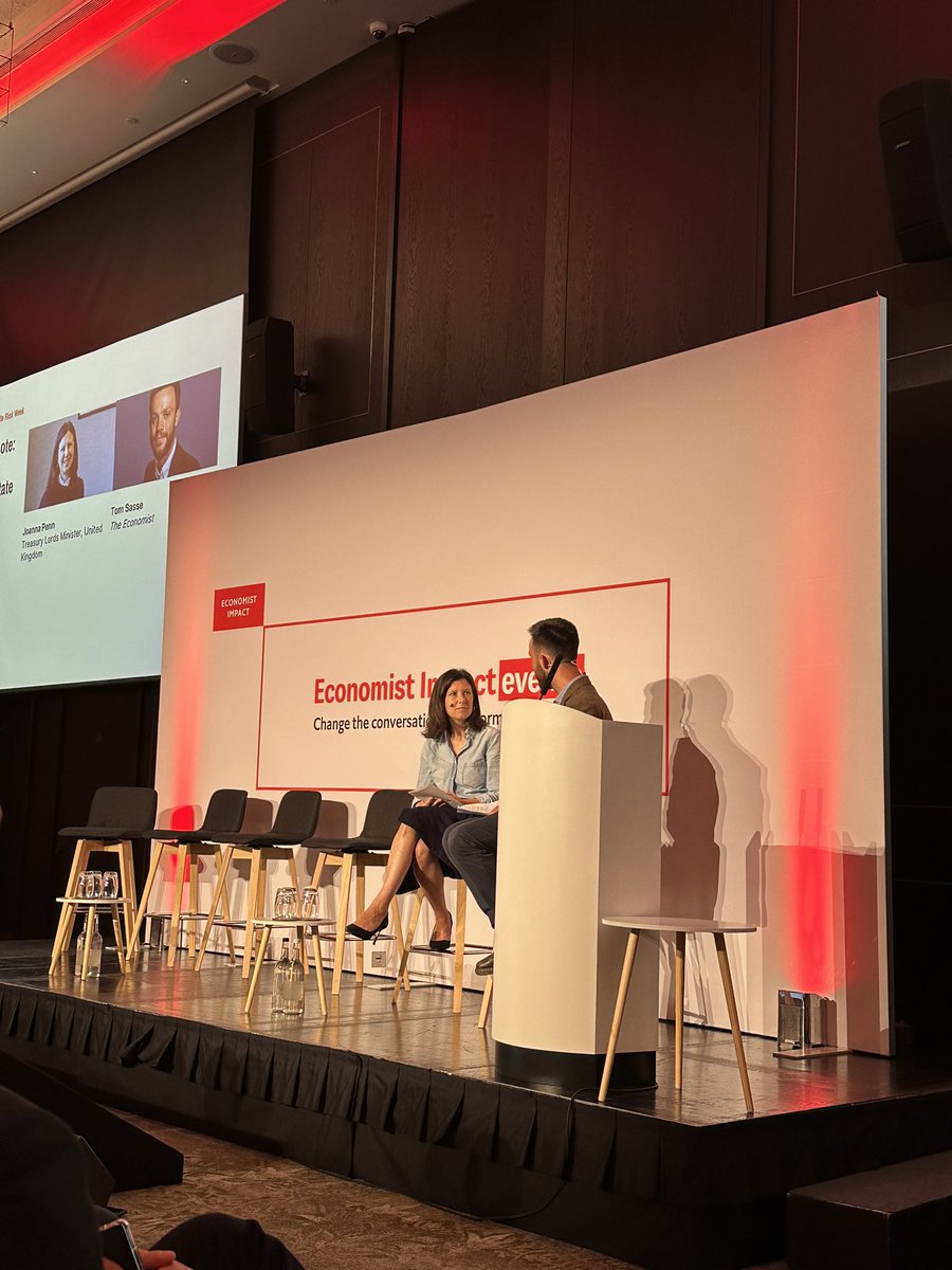 Open and helpful comments by Baroness Penn, Treasury Lords Minister at the annual <a href="/TheEconomist/">The Economist</a> #ESG and #Climaterisk conference.