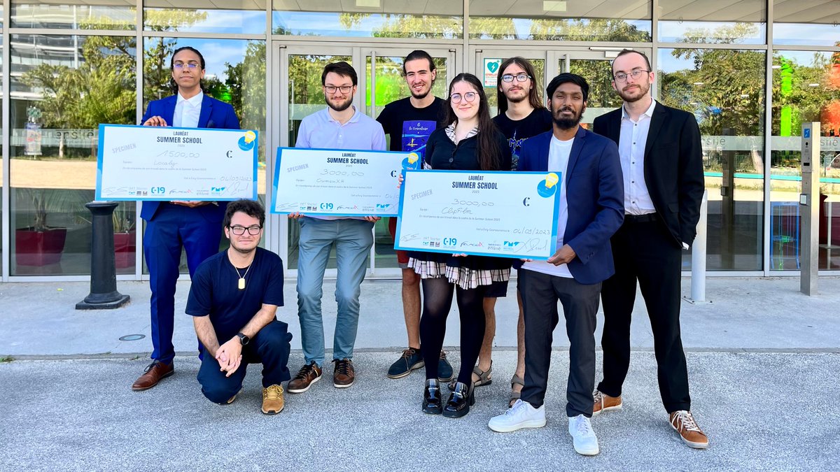 [Prix] 👏 @TelecomSudParis félicite ses élèves #ingénieurs 2A Henri NGO et Gaston Rouquette qui sont parmi les lauréats du programme #summerschool organisé par @IMTstarter @C19Evry. 🧐 Découvrez le parcours #entrepreneuriat à Télécom SudParis➡️bit.ly/parcours-entre… #startup