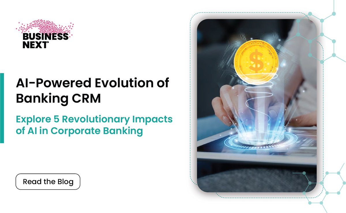 Do you know that 67% of #corporate banks already harness AI to unlock new possibilities? This #banking revolution is transforming traditional norms.

Read our latest blog, "Banking CRM: Navigating 5 Revolutionary Impacts of AI in Corporate Banking": hubs.ly/Q021WBNS0