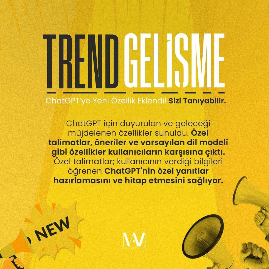 ChatGBT’ye yeni özellik eklendi! Sizi tanıyabilir…

#yeninesil #chat #chatgpt #yapayzeka