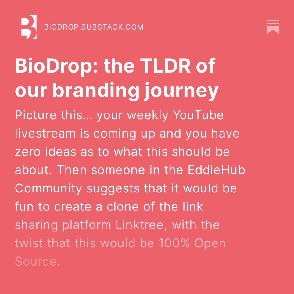 BioDrop_io's tweet photo. Having gone through a rebranding journey for the first time - from choosing a name, to logo and brand colours we wanted to share this behind the scenes with you in our new blog! https://t.co/aC6PHxUf7X