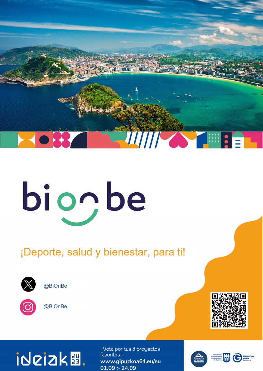 🤔 Un proyecto que reúna la oferta deportiva de Gipuzkoa y Pirineos Atlánticos. ¿Suena bien, verdad? 😉

⚒️Pues estamos trabajando en ello, y nos encantaría que nos ayudaras votando por nuestro proyecto en los Premios Ideiak 2023. ¡Os dejamos el enlace!👇🏼
labur.eus/bjFay